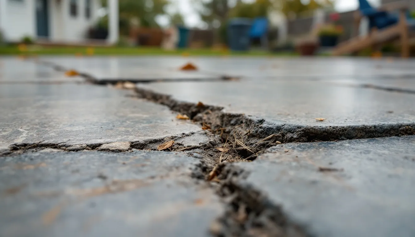 Stamped Concrete Joint Failure