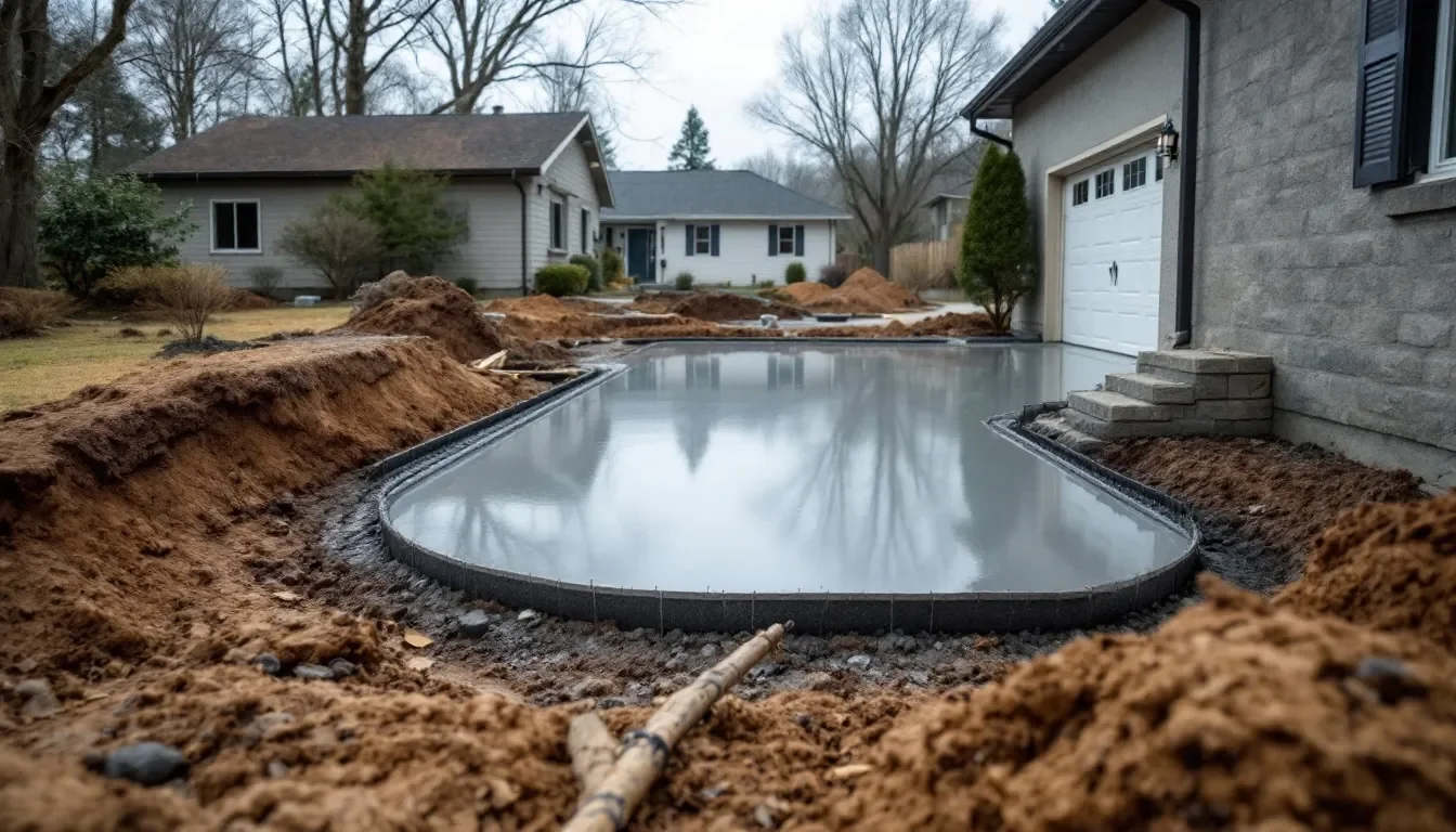 Stamped Concrete Courtyard Installation in Asheville