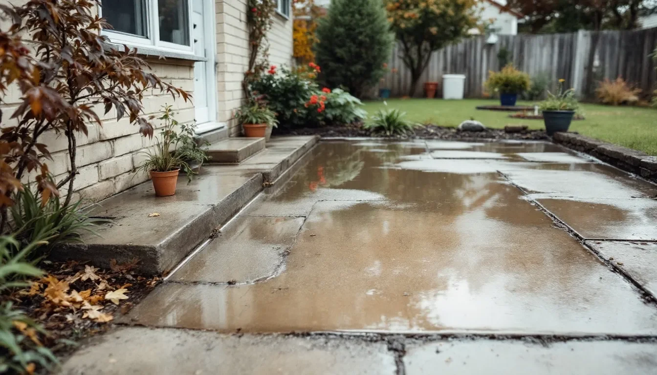 Brick Pattern Stamped Concrete in Asheville